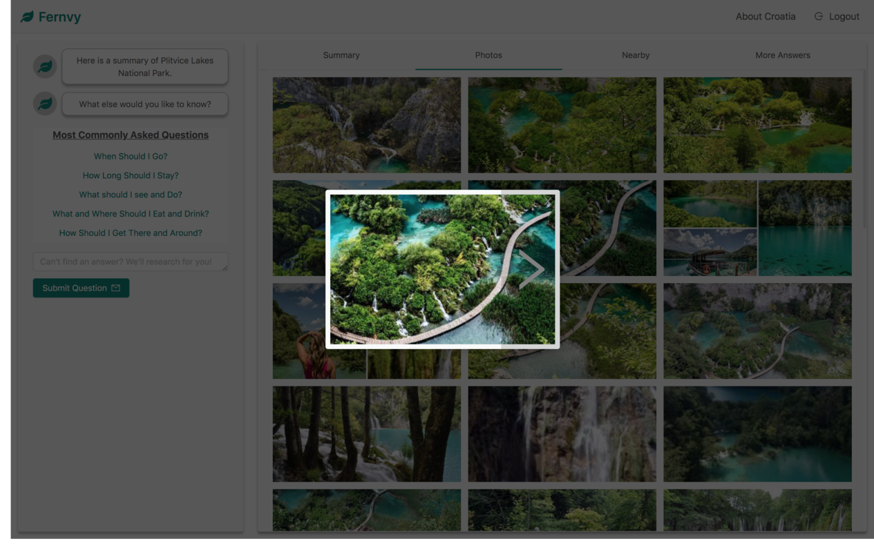 Example of photo carousel. Photo Carousel